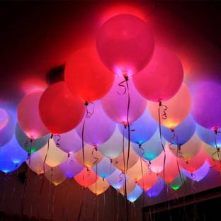 PALLABI ENTERPRISES Solid LED Light Up Balloons Balloon
