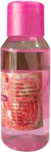 24 Hours Organic Premium Organic Rose Water (Skin Toner) - (60ml) Face Wash