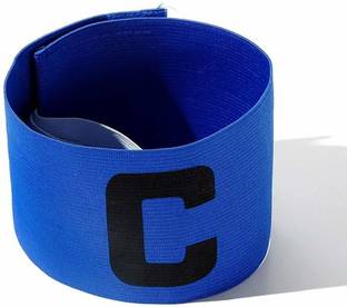 CASHWIN Bright Colour Soccer Football Captain Armband Tape for Adult and Youth (Blue) Resistance Band