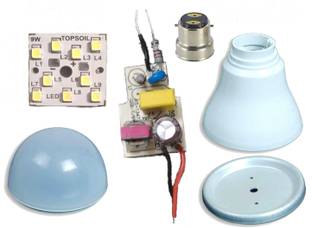 TopSoil 9W LED Bulb Raw Material Pack of 10 Driver LED Driver