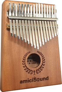 amiciSound Thumb Piano 17 Keys Musical Instrument Kalimba with Engraved Notes and Tuning Hammer