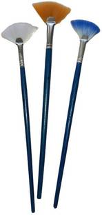 Hemi Painting Brush Set of 3 (Fan Shaped)