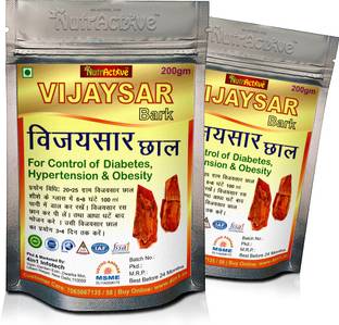 NutrActive Vijaysar Herbal Wood Bark for Diabetes Control