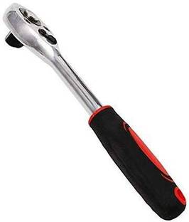 Qualigen Drive Shaft Ratchet Handle Socket Wrench Heavy Duty Tool 1/2inch Wrench Rachet Double Sided Rachet Wrench