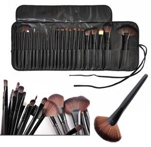KylieProfessional 24 PIECE JET BLACK MAKE UP BRUSH SET WITH FREE CASE