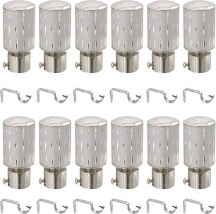 Bzcarts Multicolor Curtain Knobs, Rod Rail Bracket, Curtain Hooks Metal
