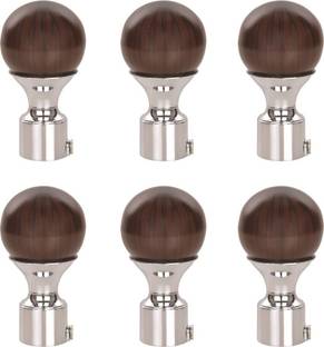 Bzcarts Brown Curtain Knobs Metal
