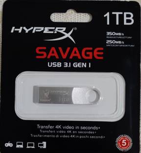 KINGSTON HYPERX 1 TB OTG Drive Compatible with Laptop, Audio Player, Gaming Console, Tablet, Desktop Computer, Television, Mobile USB 2.0 Metal Case