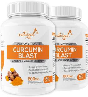 Natureal Curcumin Extract 800mg Capsules for Enhanced Bioavailability & Cognitive Functions