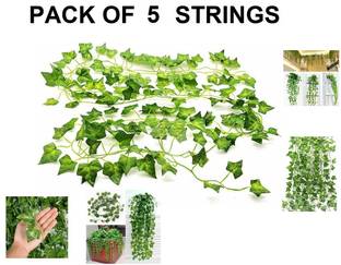 BS AMOR Artificial Ivy Garlands Leaves Greenery Hanging Vine Creeper Plants Bunch for Home Decor maindoor Wall Door Balcony Office Decoration Party Festival Craft Artificial Plant