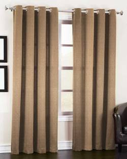 Fabrilia 274 cm (9 ft) Jacquard Blackout Long Door Curtain (Pack Of 2)