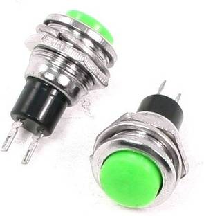 RIVER FOX 2 pin Push Button Horn Switch for Car Boat Marine Universal pack of 2 Electronic Components Electronic Hobby Kit