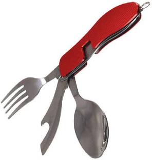 Prateek Kitchenware Multi Fuction 4 in 1 Stainless steel Swiss Spoon 4 Function Multi Utility Swiss Knife