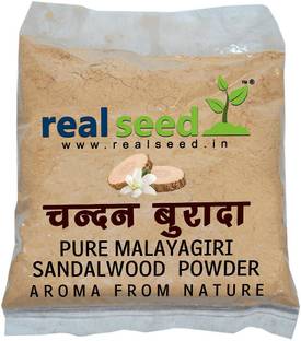 Real Seed Pure Natural Sandal Wood Powder - Original Chandan Powder 50 Grams Pack