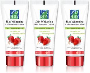 ASTABERRY Skin Whitening Hair Removal Creme HR (Pack of 3) Triple Formula Cream