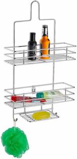 Swadhin 3 tier shower caddy Steel Wall Shelf