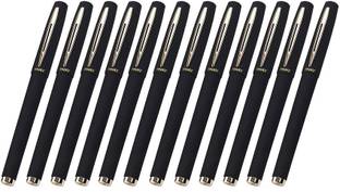 Baoke Standard Black body, Gel Ink, fine point, 0.7mm Black Colour Ball Pen