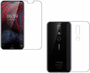 SOLIVAGANT Front and Back Tempered Glass for Nokia 6.1 Plus