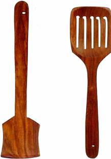 NABIL CREATION NABIL CREATION Cooking Spoons Set of 2.Wooden Spoon Set Kitchen/Cutlery Set Disposable Wooden Cutlery Set