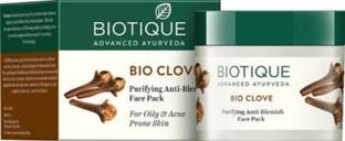 BIOTIQUE BIO Clove Purifying Anti- Blmish Face Pack for oily & acne Prone Skin