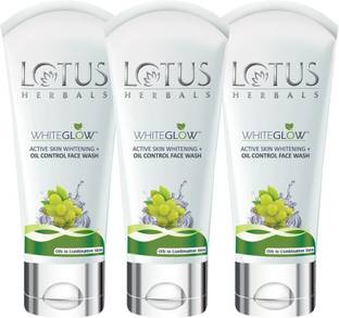 LOTUS Herbals WhiteGLOW Active Skin Whitening + Oil Control Face Wash