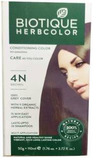 BIOTIQUE BROWN , HERBCOLOR 4N