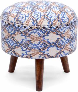 NATURAL FURNISH Solid Wood Pouf