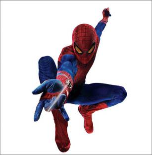 JNM Enterprise 69 cm Spider Man Wall Sticker Design (Cover Area:-45x69cm) Self Adhesive Sticker