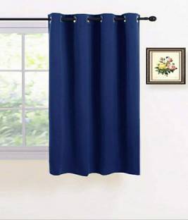 COMFY HOME 182.8 cm (6 ft) Silk Semi Transparent Shower Curtain Single Curtain
