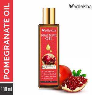 Vedlekha 100% Pure & Natural Pomegranate Seed For Hair, Body, Skin- Hair Oil