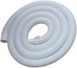 Kindle 4 Meter Washing Machine Outlet Pipe Hose Corrugated Plastic Hose Suitable for All Washing Machines Outlet (Length, White) Hose Pipe
