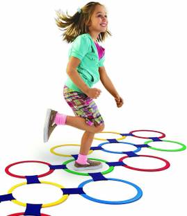 SHREEJIIH Twister Hopscotch Active Indoor Play with Rings Game for Kids