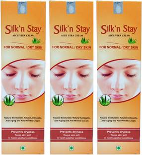 SBL SILK N STAY ALOEVERA CREAM FOR NORMAL/DRY SKIN-PACK OF 3