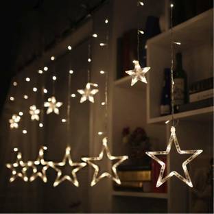 FStyler 12 LEDs 2.49 m Gold Flickering Star Rice Lights