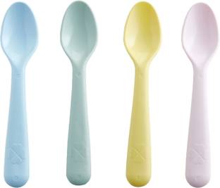 IKEA 4 Pieces Spoons Sets Plastic, Polypropylene Soup Spoon, Ice-cream Spoon, Sugar Spoon, Tea Spoon Set