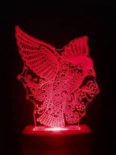 SRM eagle 3D Night Lamp Come with 7 Multicolor & 3D Illusion Design for Rooms Night Lamp