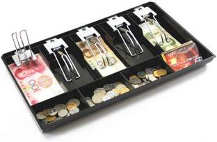 DEVZA 5 Compartments Metal Cash drawer