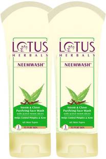 LOTUS Herbals NEEMWASH Neem & Clove Ultra-Purifying  with Active Neem Slices Face Wash