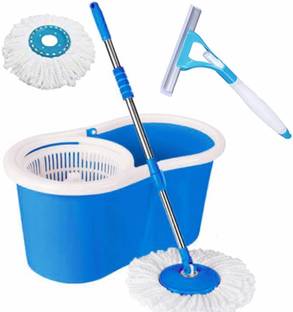GTE 360 Degree Self Spin Wringing With 2 Super Absorbers Mop Set, Mop, Cleaning Wipe Mop Rod