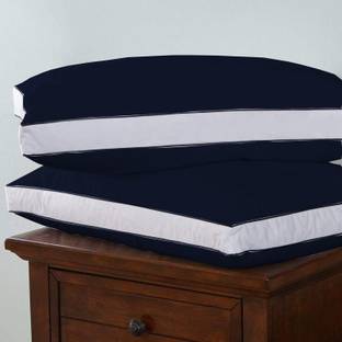 Angel Mommy Colored Piping Gusseted Pillow Cotton Solid Sleeping Pillow Pack of 2