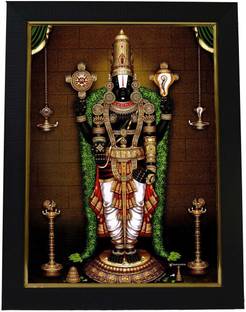 99CRAFTS Tirupati Venkateswara Swamy/Lord Balaji Photo Frame Religious Frame