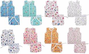 EIO Jhabla Set With Nappy 0-6 Months