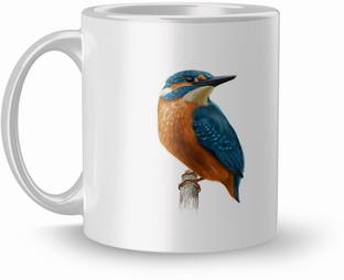 THE NK Store Koyal Birds Printed Colourful Design Coffee And Tea 320ml 889 Ceramic Coffee Mug