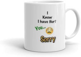 Gift4You I Know I Have Hurt You Sorry Printed Coffee & Coffee for Friend Gift for Brother, Husband,Wife Valentine's Gifts for Husband, Girlfriend, Wife, Boyfriend Ceramic Coffee Mug