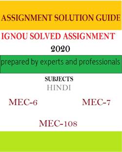 Combo Ignou Mec-6,7,108 (Hindi) Solved Assignment (2019-2020)