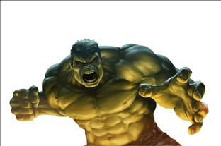 Crown Decals 58 cm Hulk Wall Sticker (Covering Area ::107 x 76) Self Adhesive Sticker