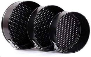 SANMAN Kitchen King Teflon Coated Spring Form Cake Mould Pan Set, Baking Tray, Removable Aluminium Cake Mould 3