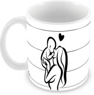 Flipkart SmartBuy Mom Son Printed For Tea And Coffee Ceramic Coffee Mug