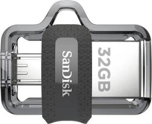 SanDisk dual 32 single 32 GB OTG Drive Compatible with Desktop Computer, Mobile, Tablet, Television, Laptop USB 3.0 Plastic Case