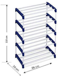 EEMWAY 5 shelves metal shoe stand Metal, Plastic Shoe Stand